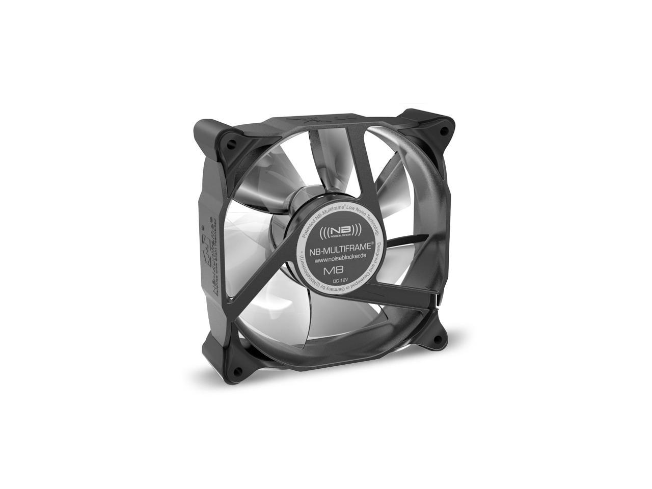 Noiseblocker NB-Multiframe M8-3 80x80x25mm Low Noise Fan, 2200rpm, 19.2 dBA