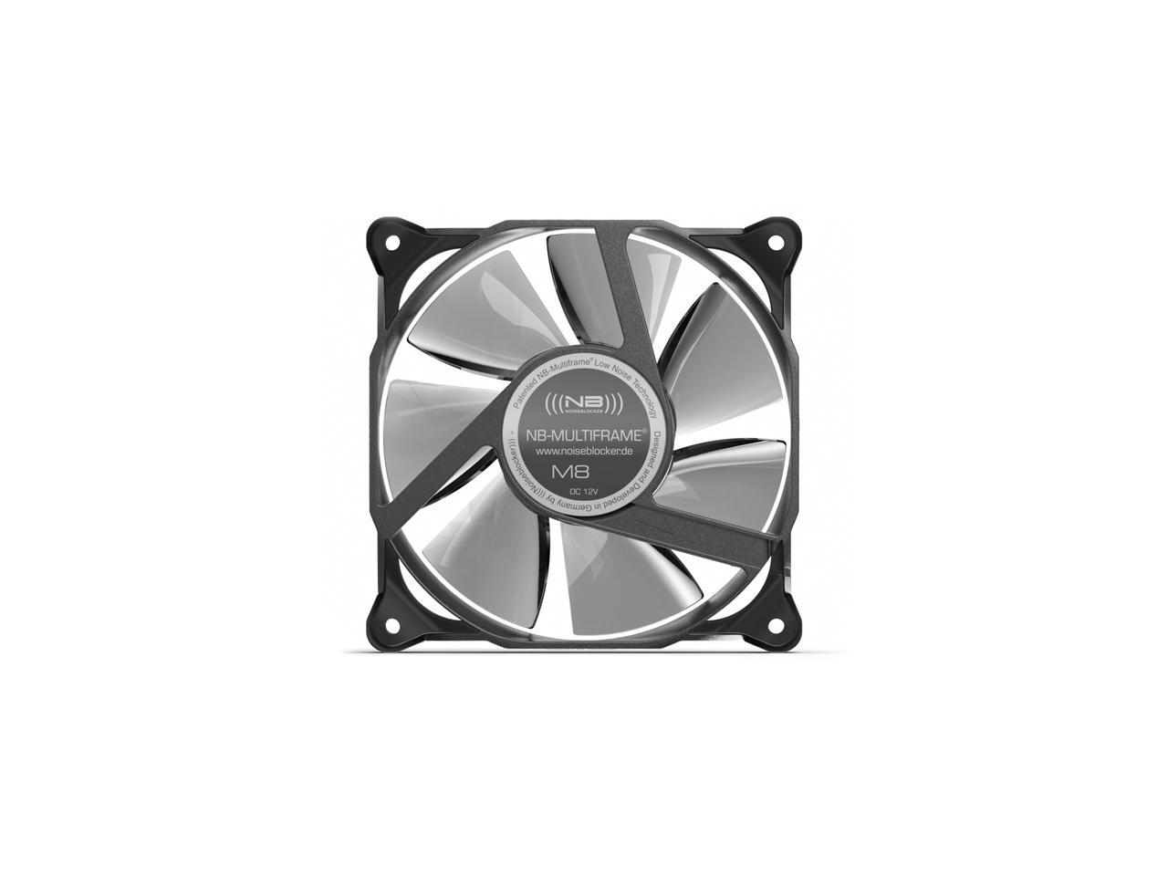 Noiseblocker NB-Multiframe M8-3 80x80x25mm Low Noise Fan, 2200rpm, 19.2 dBA
