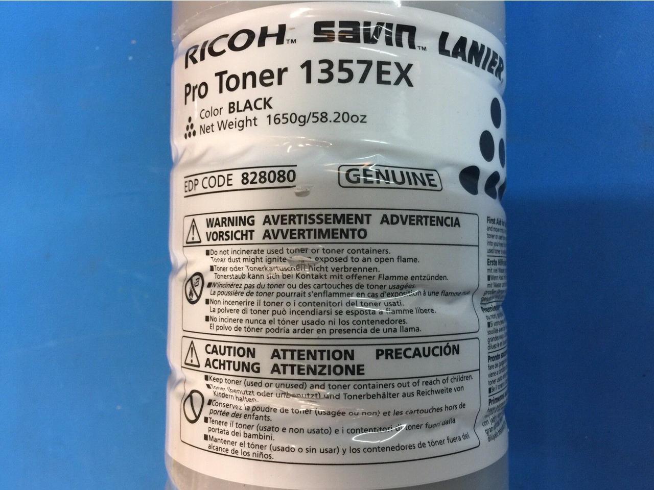 Black Toner Cartridge for Ricoh 828080 Pro 1107, Pro 1107EX, Pro 1357, Pro 1357EX, Pro 907, Pro 907EX, Genuine Ricoh Brand