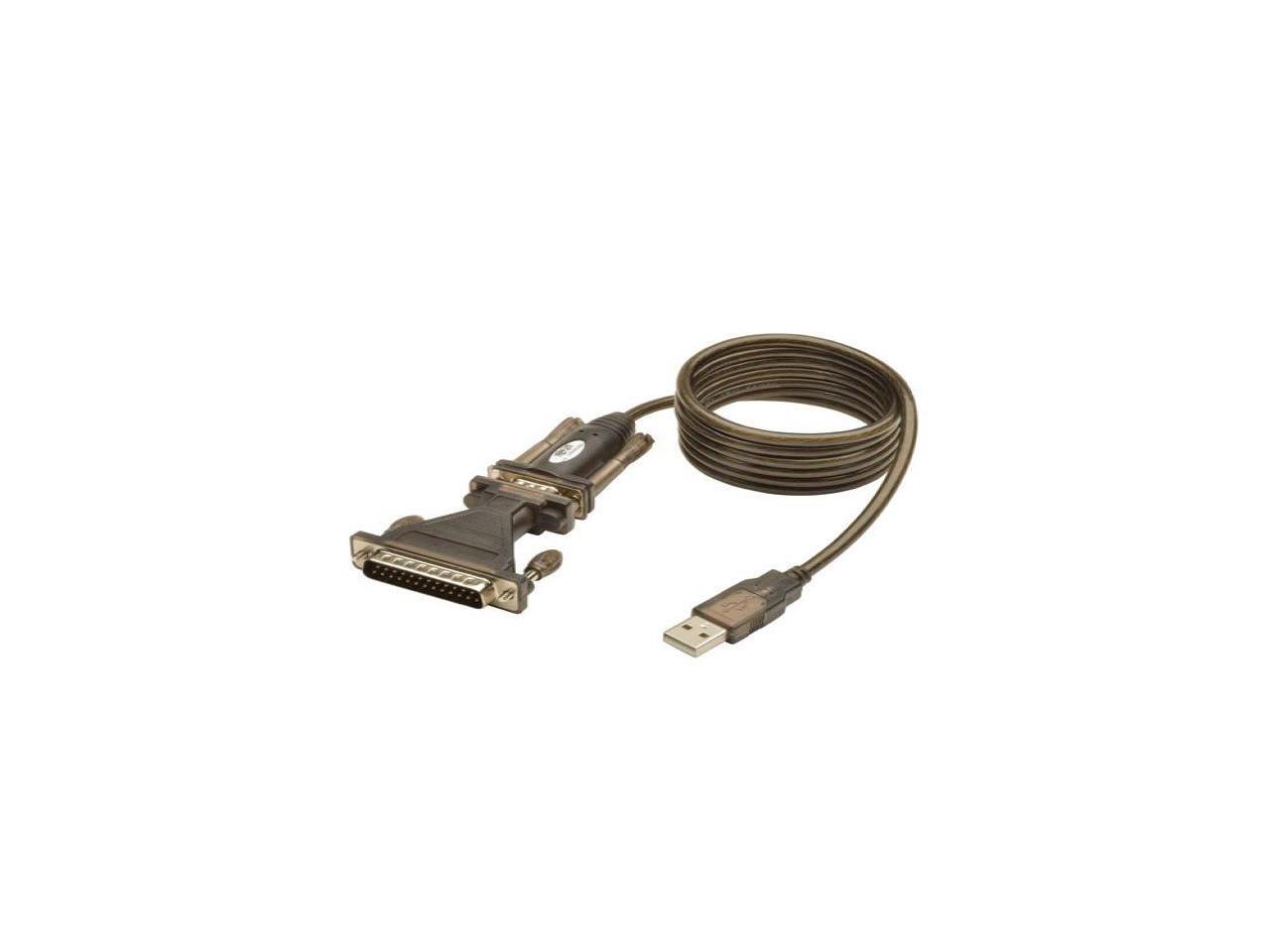 Tripp Lite U209005DB25 Black USB TO RS232 Cable
