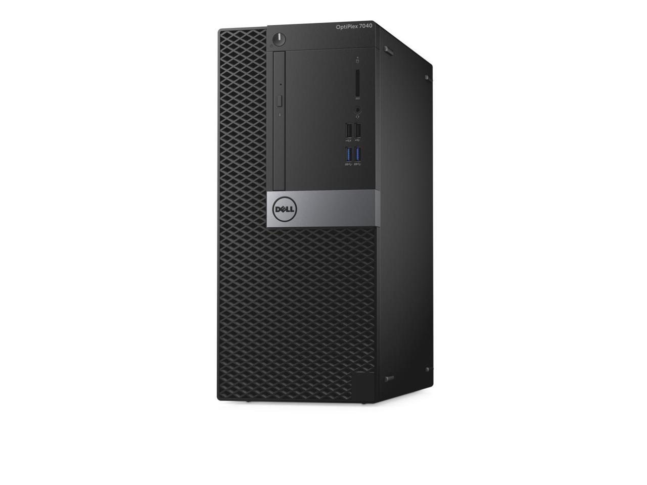 DELL OptiPlex 7040 Mini-Tower Desktop PC, Intel Core i5-6600 3.30GHz, 8GB DDR4 RAM, 512GB SSD, Win-10 Pro x64 Grade B+