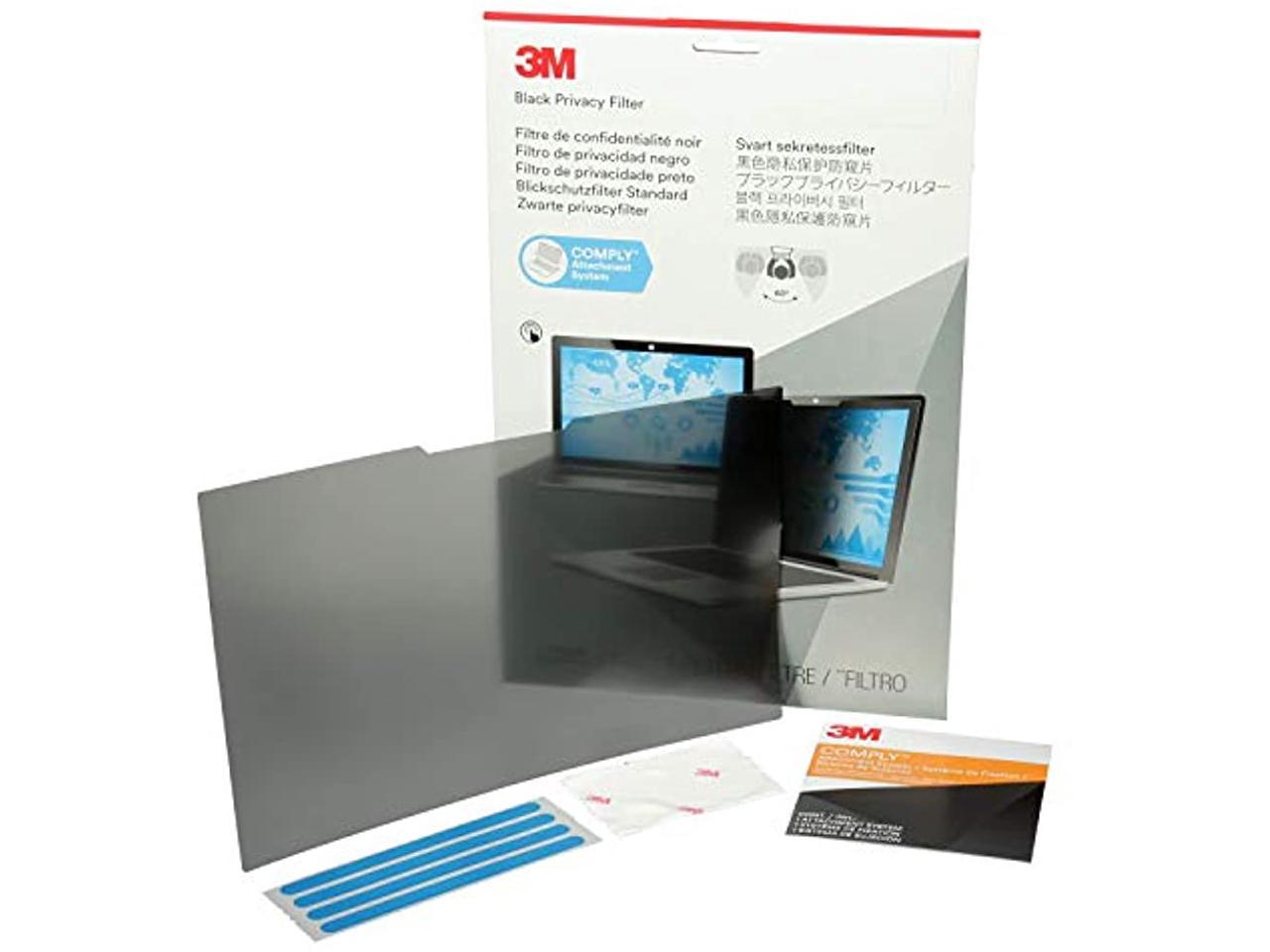 3M Privacy Screen Filter Black - For 13.3" Widescreen Notebook - 16:10 - Dust Resistant, Scratch