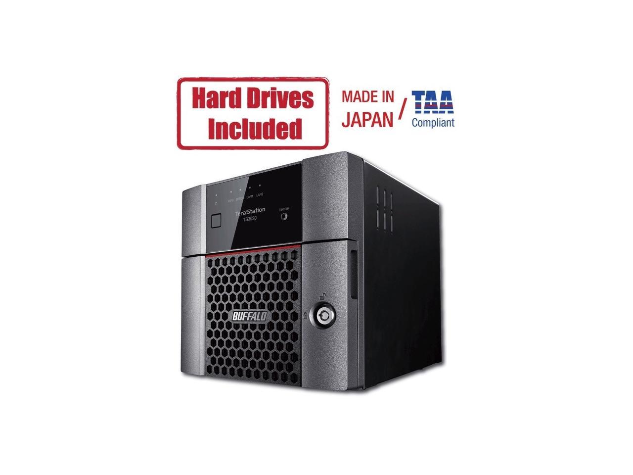 Buffalo TeraStation 3220DN Desktop 8 TB NAS Hard Drives Included TS3220DN0802