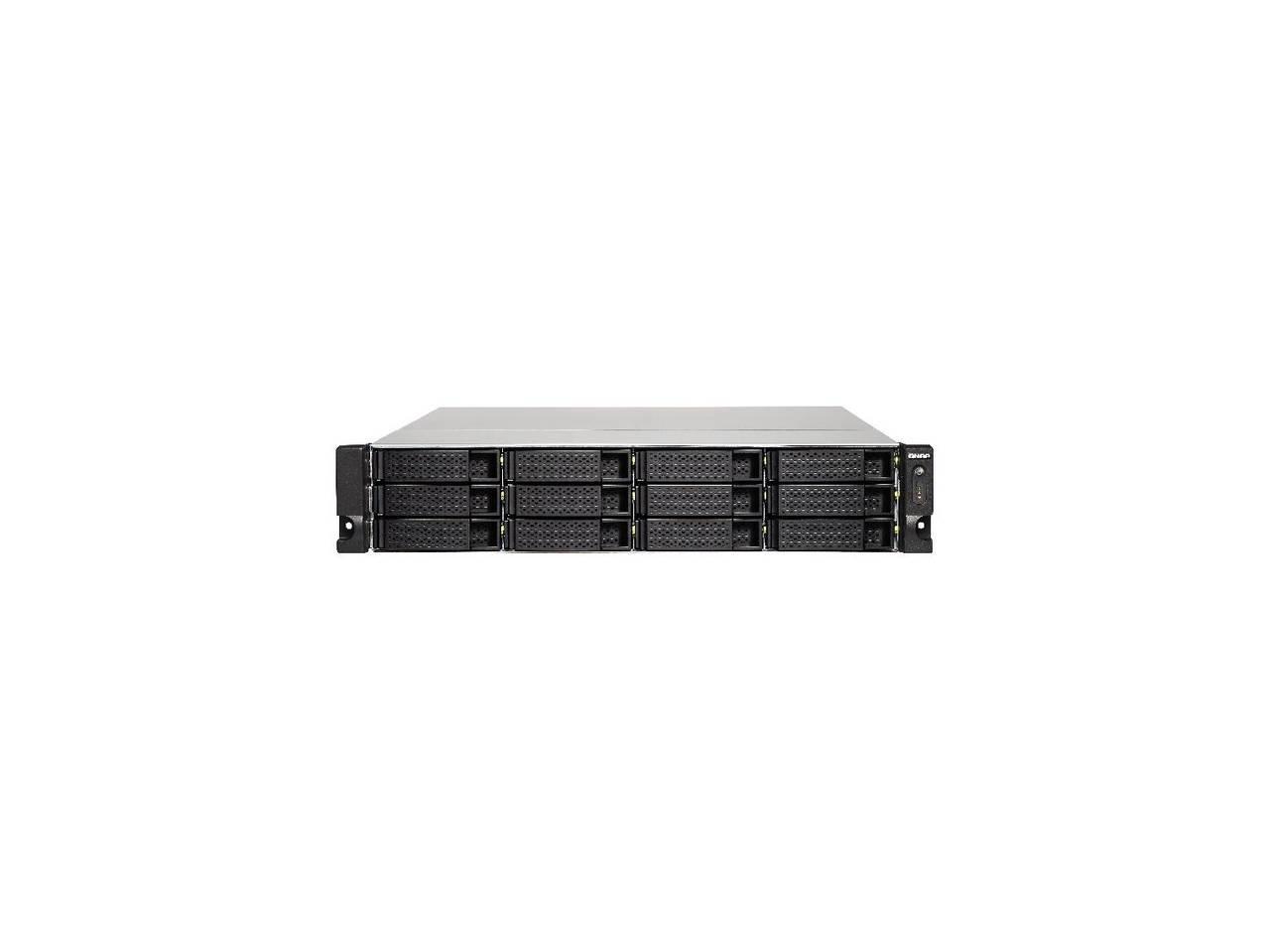 QNAP TS-1273U-RP-16G-US 2U 12-Bay NAS/iSCSI IP-SAN, 10GbE, Redundant PSU