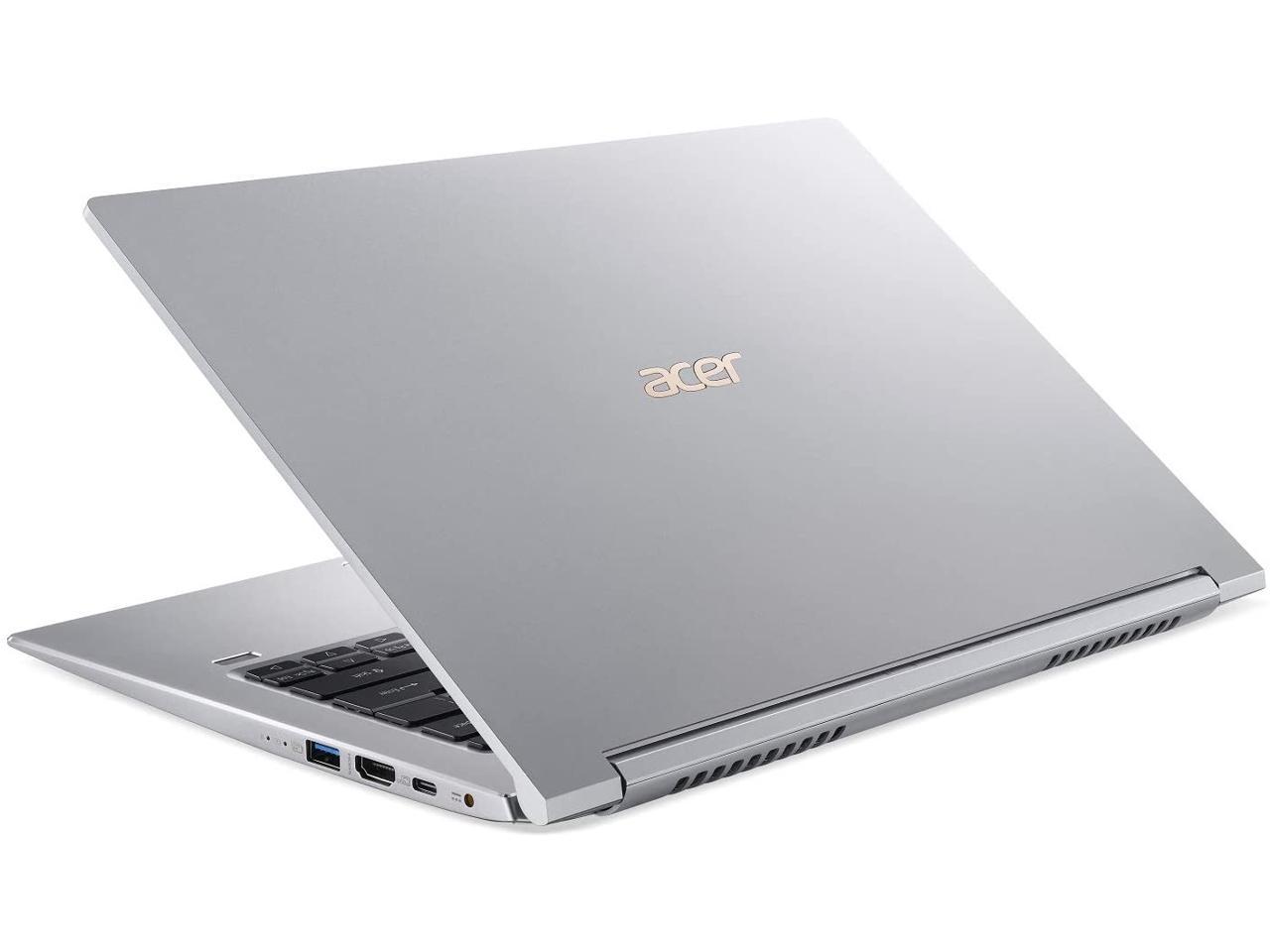 Acer Swift Ultra-Thin 14 Full HD IPS Laptop | Intel Core i5-8265U Quad-core | 8GB DDR4 | 512GB PCI-e SSD | Backlit Keyboard | Fingerprint|Gigabit WiFi |HDMI | Windows 10| Sparkly silver