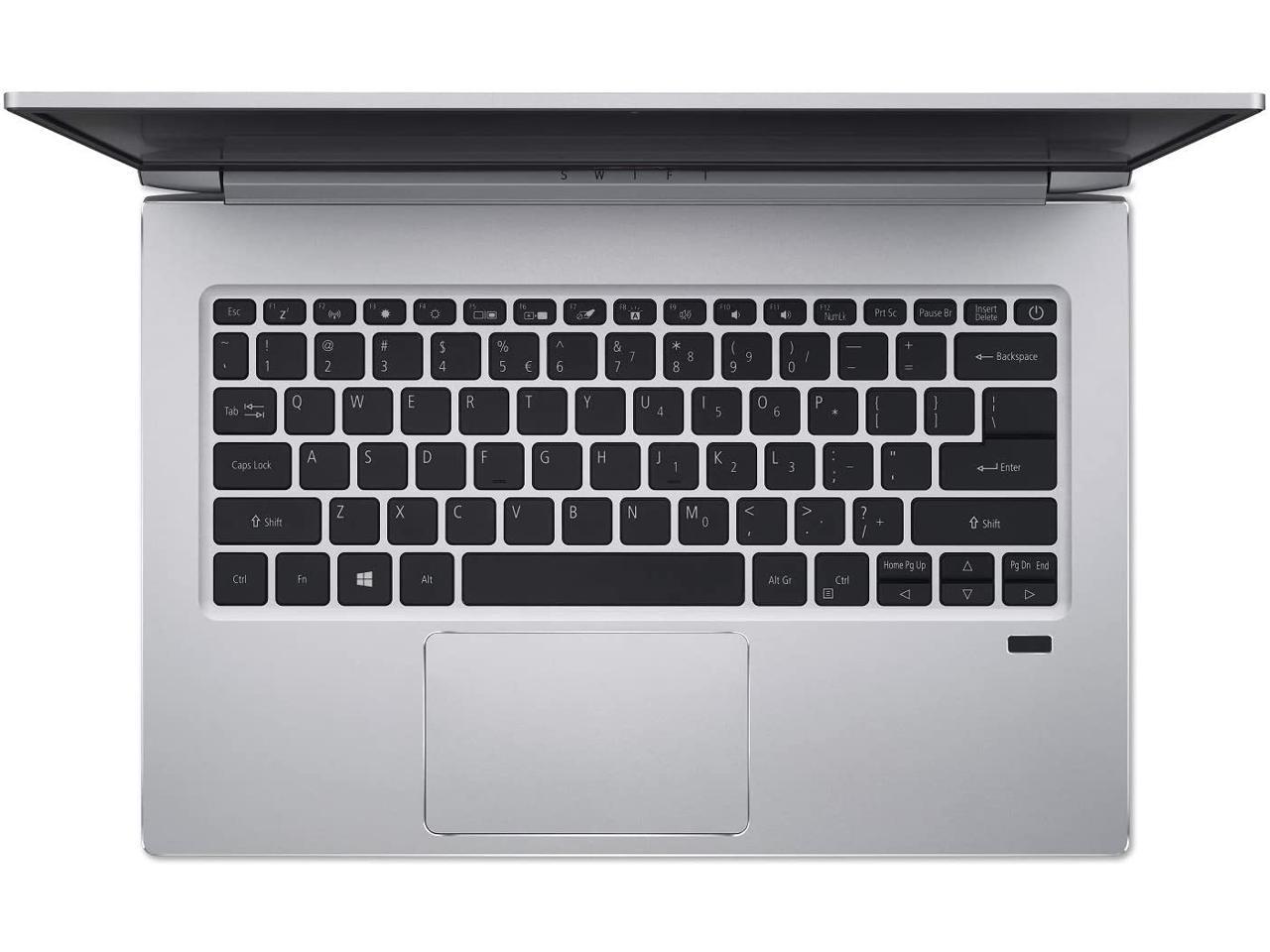 Acer Swift Ultra-Thin 14 Full HD IPS Laptop | Intel Core i5-8265U Quad-core | 8GB DDR4 | 512GB PCI-e SSD | Backlit Keyboard | Fingerprint|Gigabit WiFi |HDMI | Windows 10| Sparkly silver
