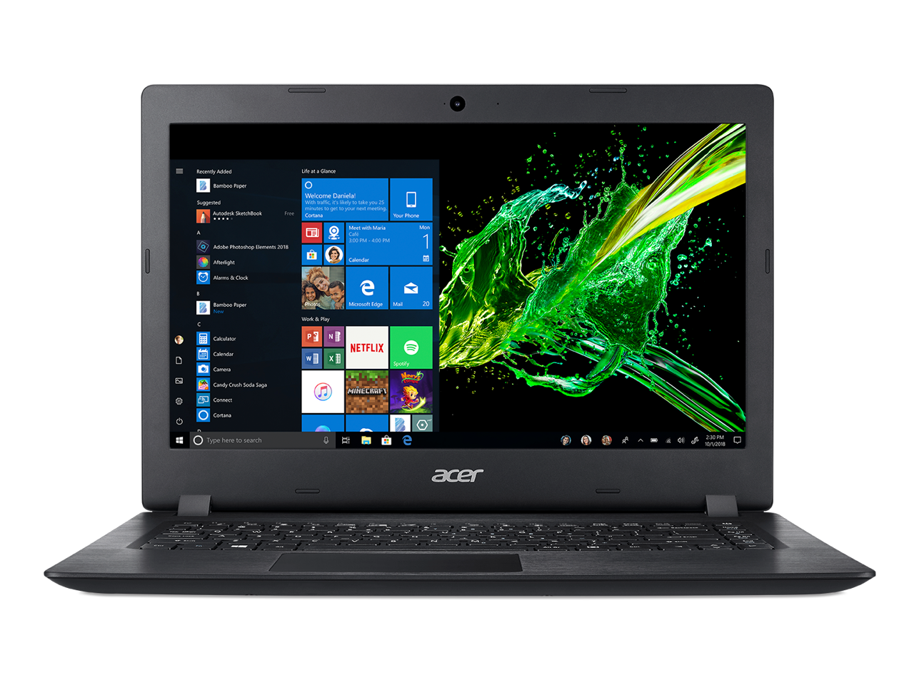 2019 Acer Aspire 14" HD Widescreen 1366 x 768 Laptop | AMD A-Series Processor A9-9420e | 4GB DDR4 RAM | 128GB Solid State Drive | AMD Radeon Graphics | HDMI | Windows 10