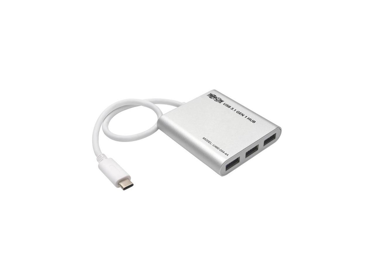 Tripp Lite 4-Port Portable USB 3.1 Gen 1 USB Type-C USB-C Hub Tablet Laptop (U460-004-4A)