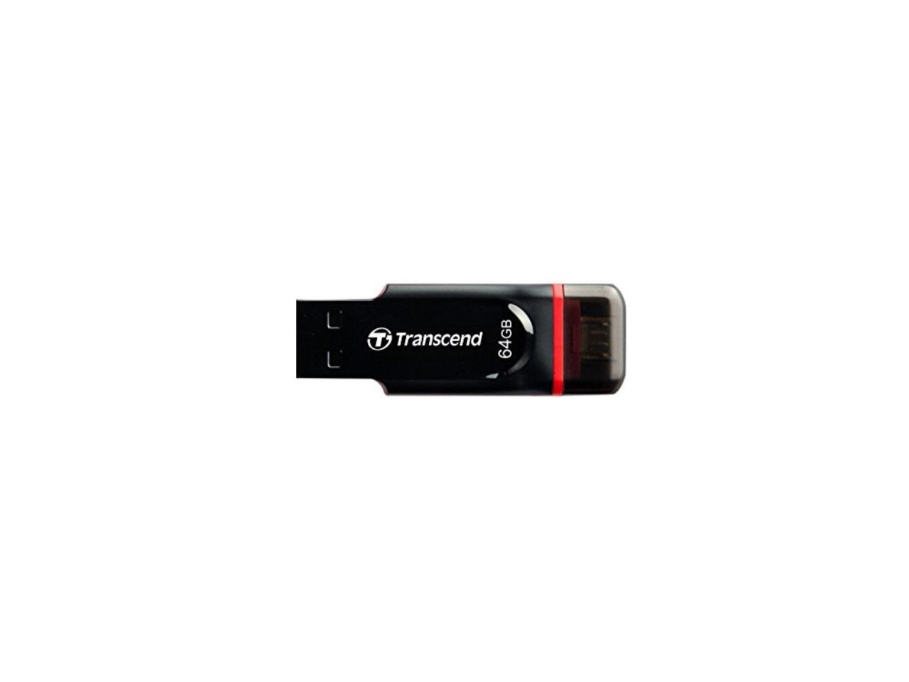 Transcend JetFlash 340 64 GB USB 2.0 OTG Flash Drive (TS64GJF340)