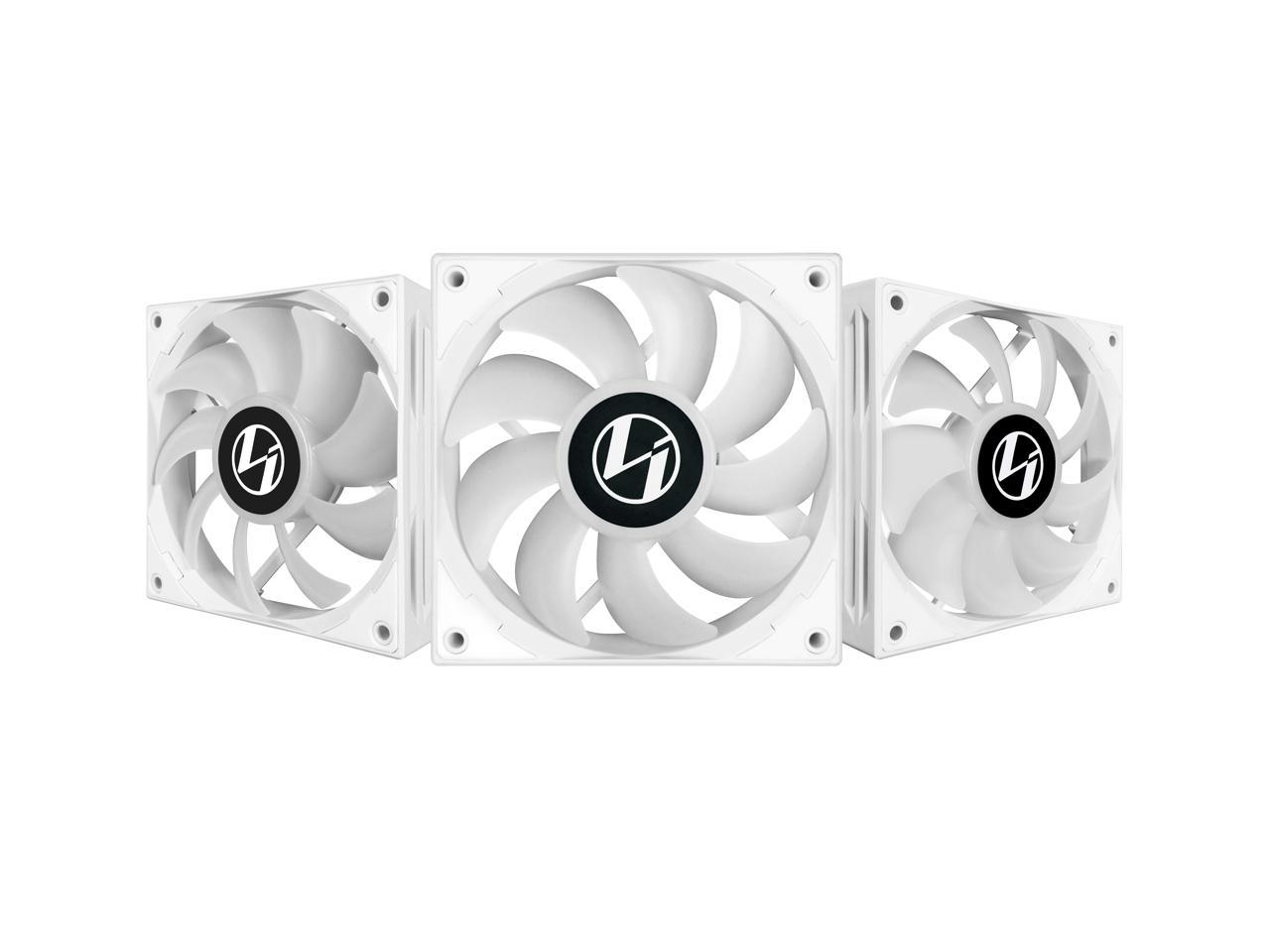 LIAN LI ST120-3W ,12CM ARGB FANS , WHITE COLOR , 3 FANS PACK WITH FAN CONTROLLER