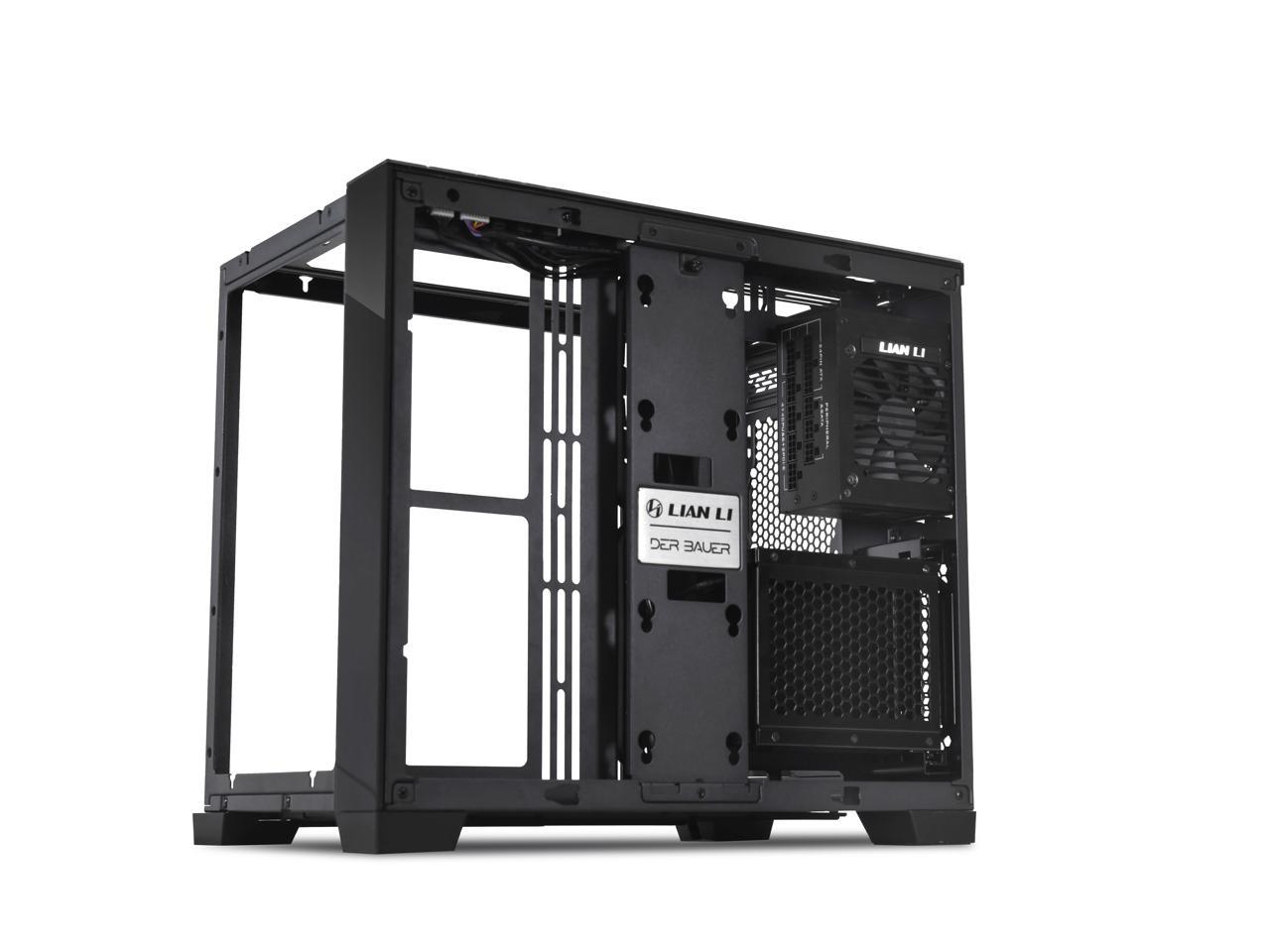 LIAN LI O11D MINI-X Black With SP750 (750W) SFX PSU / Aluminum / Tempered Glass ATX Mini Tower Computer Case -- O11D MINI750-X