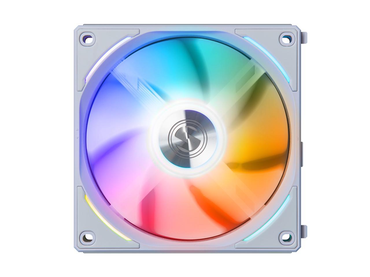 LIAN LI UNI FAN AL120 RGB WHITE 3X 12CM FAN PACK WITH CONTROLLER ---UF-AL120-3W