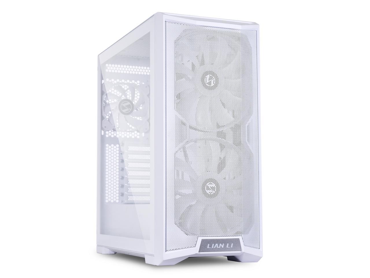 LIAN LI LANCOOL 215 W White Steel / Tempered Glass ATX Mid Tower Computer Case----- Lancool 215 W