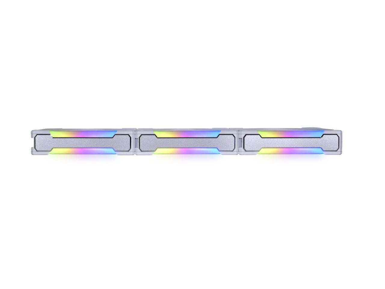 LIAN LI UNI Fan SL120 V2 RGB White 3x 12cm Fan Pack with Controller - UF-SL120V2-3W