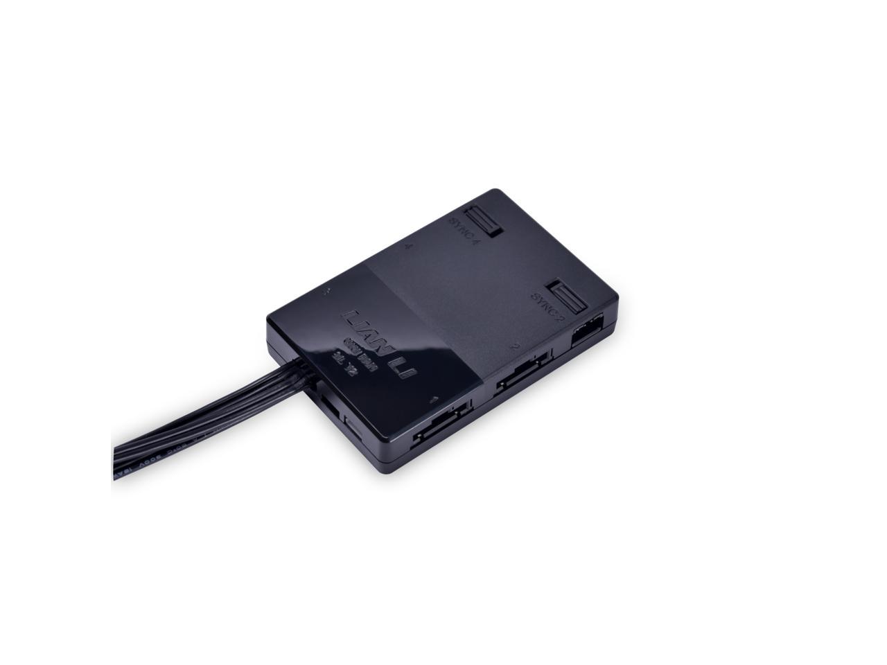 Lian Li UNI Fan SL120 V2 RGB Black 3x 12cm Fan Pack with Controller - UF-SL120V2-3B