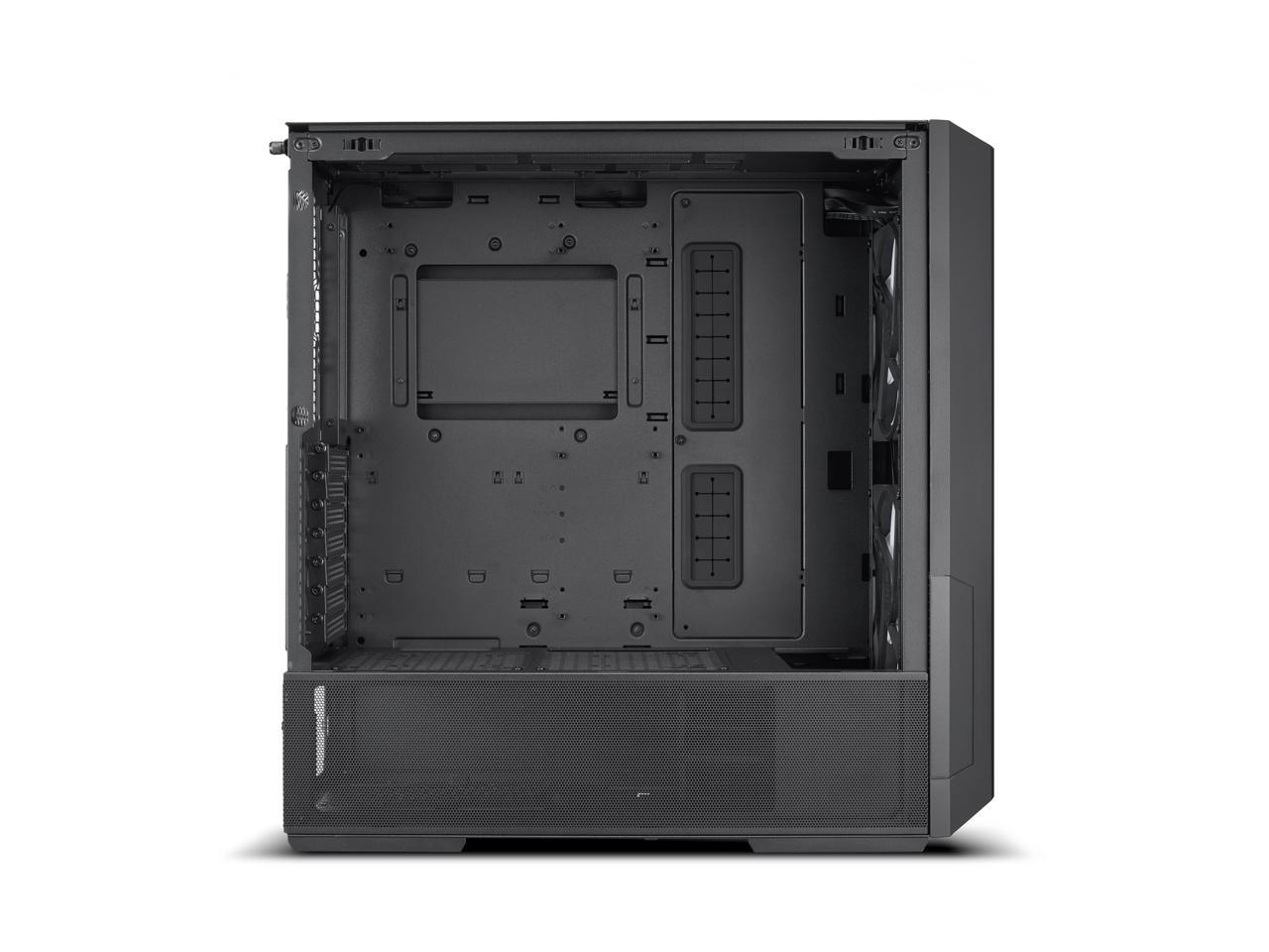 LIAN LI LANCOOL 216RX Black Steel / Tempered Glass ATX Mid Tower Computer Case ,2x 16 cm ARGB Fans Included ----LANCOOL 216RX