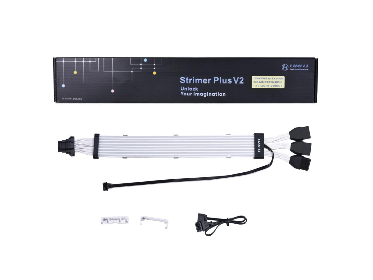 LIAN LI STRIMER PLUS 168-8 Addressable RGB VGA power cable PW168-8PV2 ---- Strimer plus 168-8(1Year Warranty)