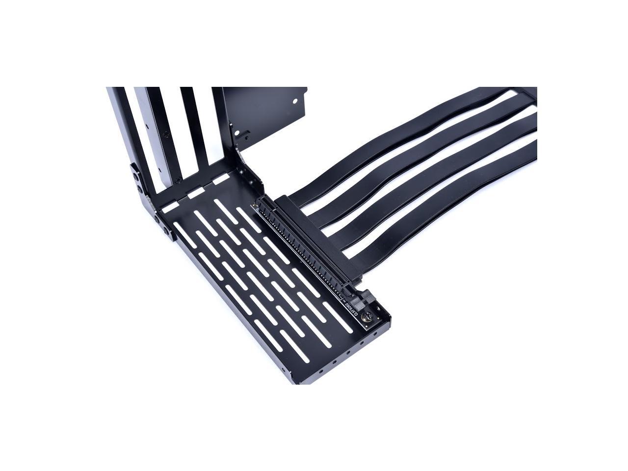 LIAN LI LAN2-1X Premium PCI-E x16 3.0 Black Extender Riser Cable 200mm and Covert Bracket for LANCOOL II / LANCOOL 2 / LANCOOL TWO ---LAN2-1X