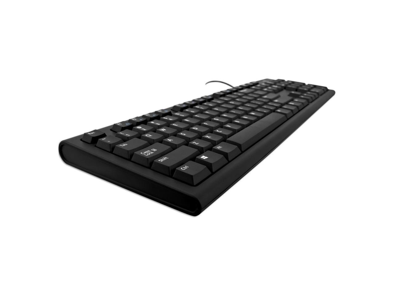 V7 KU200US USB Multimedia Keyboard PS2 Adapter with English Layout US