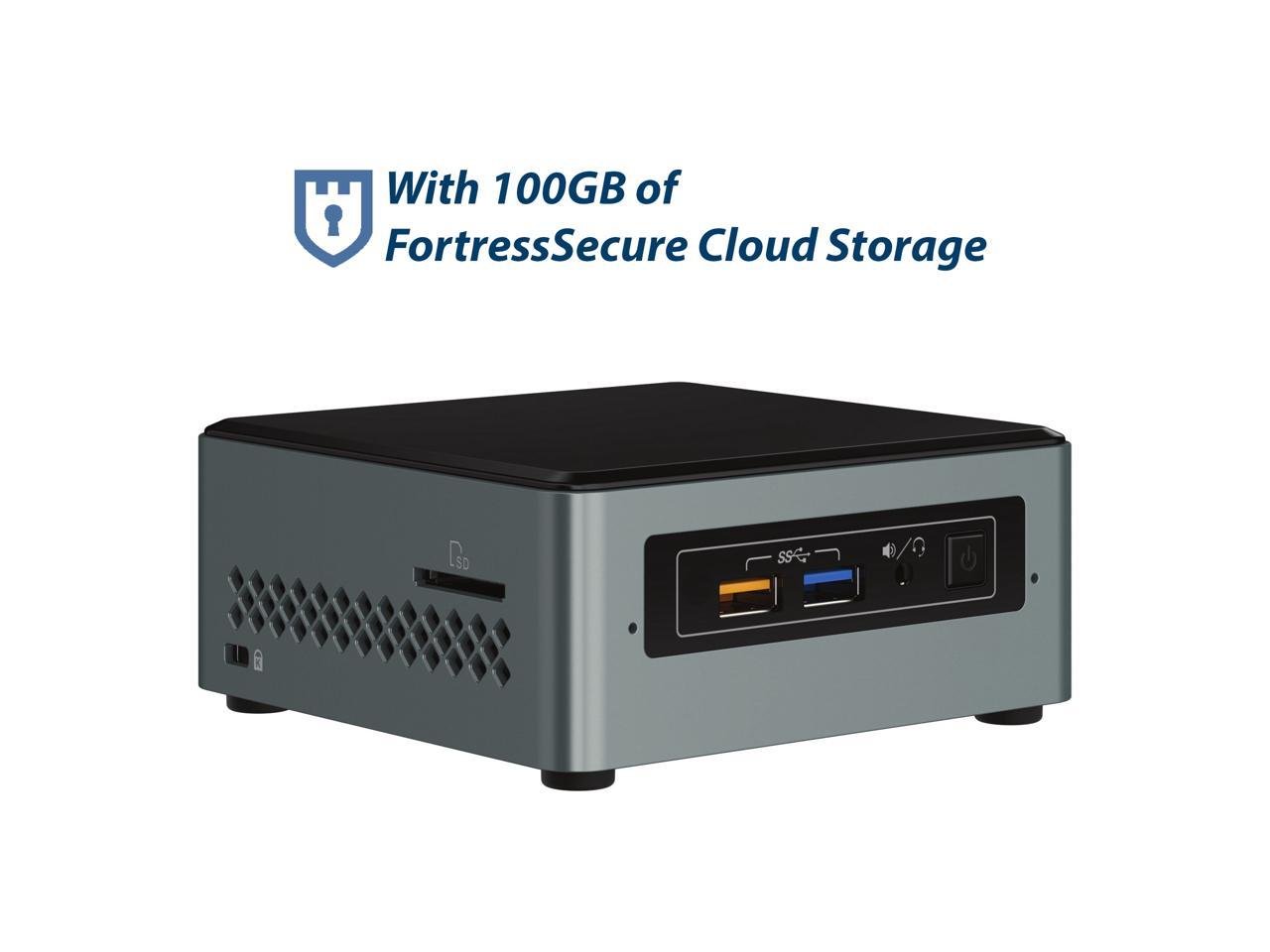 Intel NUC 7 Home NUC7i5BNKP Desktop Computer - Intel Core i5 (7th Gen) i5-7260U 2.20 GHz - 8 GB DDR4 SDRAM - 256 GB NVMe SSD - Windows 10 Home 64-bit - Mini PC