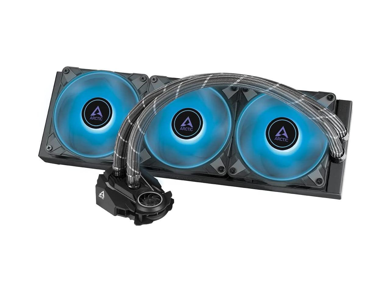 ARCTIC Liquid Freezer II 360 RGB - Multi-Compatible All-in-one CPU AIO Water Cooler with RGB, Compatible with Intel & AMD, efficient PWM-Controlled Pump, Fan Speed: 200-1800 RPM - Black (ACFRE00097A)