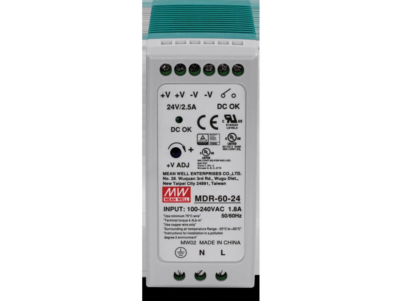 Trendnet Inc 60 W Single Output Industrial Din-Rail Power Supply