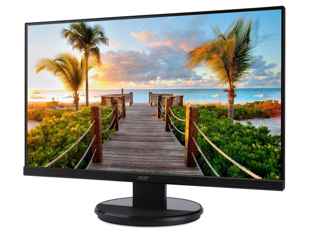 Acer KB272HL bix 27" Full HD (1920 x 1080) Acer VisionCare VA Monitor with Flicker-less, BlueLight Filter and AMD FREESYNC Technology (HDMI & VGA Port),Black