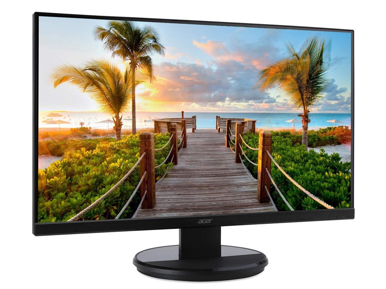 Acer KB272HL bix 27" Full HD (1920 x 1080) Acer VisionCare VA Monitor with Flicker-less, BlueLight Filter and AMD FREESYNC Technology (HDMI & VGA Port),Black