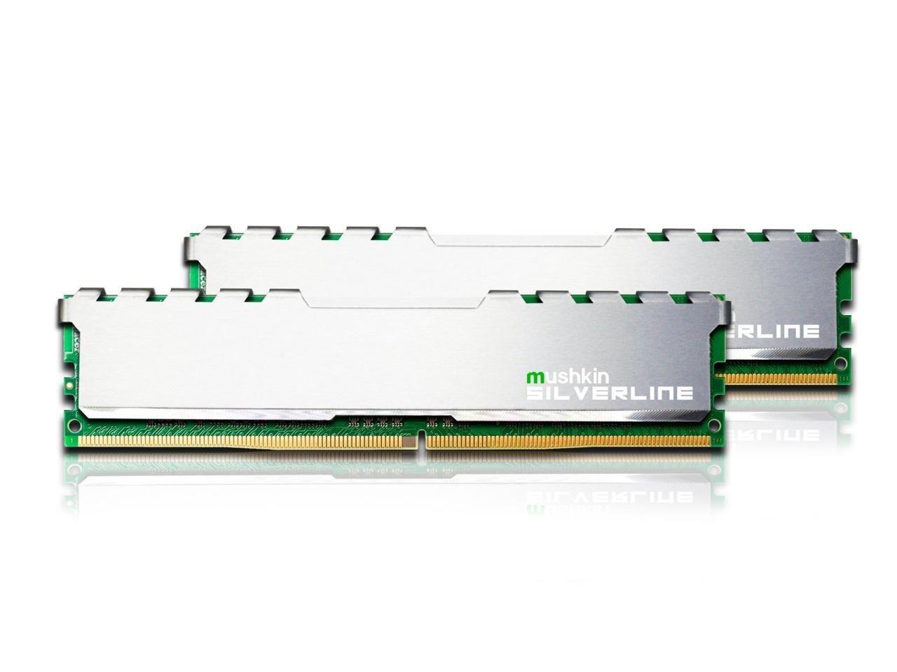 Mushkin Silverline 8GB (2X4GB) DDR4 PC4-17000 2133MHz 288-pin Desktop Memory Model MSL4U213FF4GX2