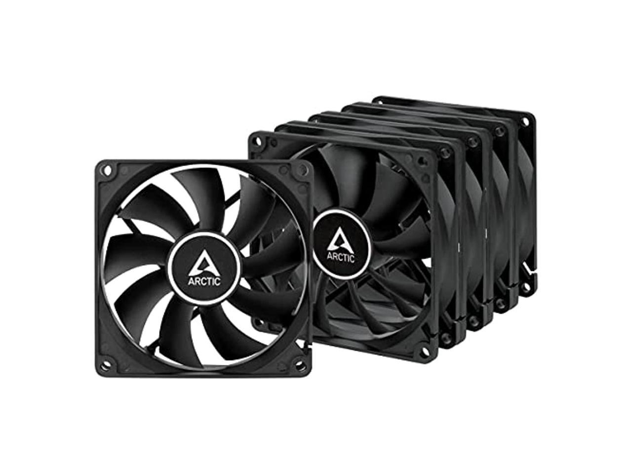 ARCTIC 92 mm F9 Value Pack Standard Case Fan Quiet Motor Computer Push- or Pull Configuration Black Model ACFAN00249A