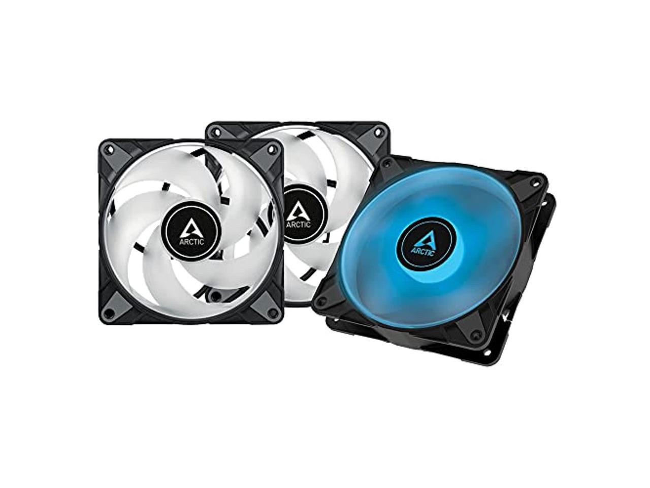 ARCTIC 120 mm P12 PWM PST RGB 0dB value pack without controller case Fan Optimized for Static Pressure 3 Pack Model ACFAN00230A