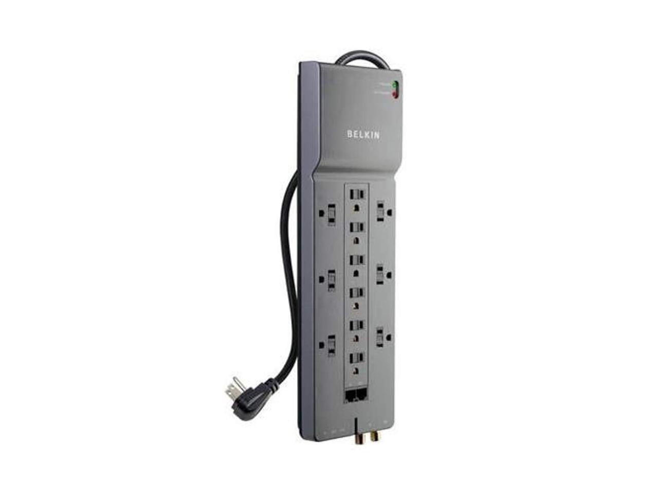 belkin home/office 12-outlets surge suppressor - receptacles: 12 x nema 5-15r - 3960j