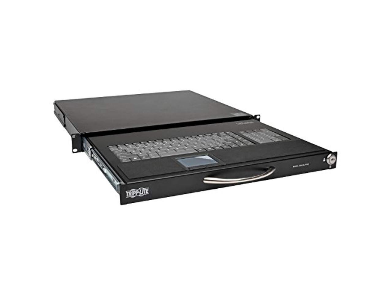Tripp Lite 1U Rackmount Keyboard with KVM Cable Kit for 2-Post or 4-Post Racks (SRSHELFKBD)