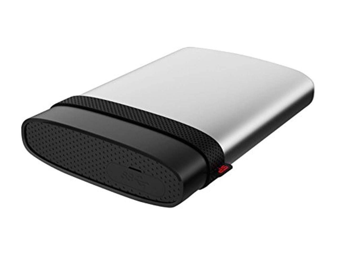 500GB Silicon Power Armor A85 Silver USB3.0 Rugged Portable Hard Drive