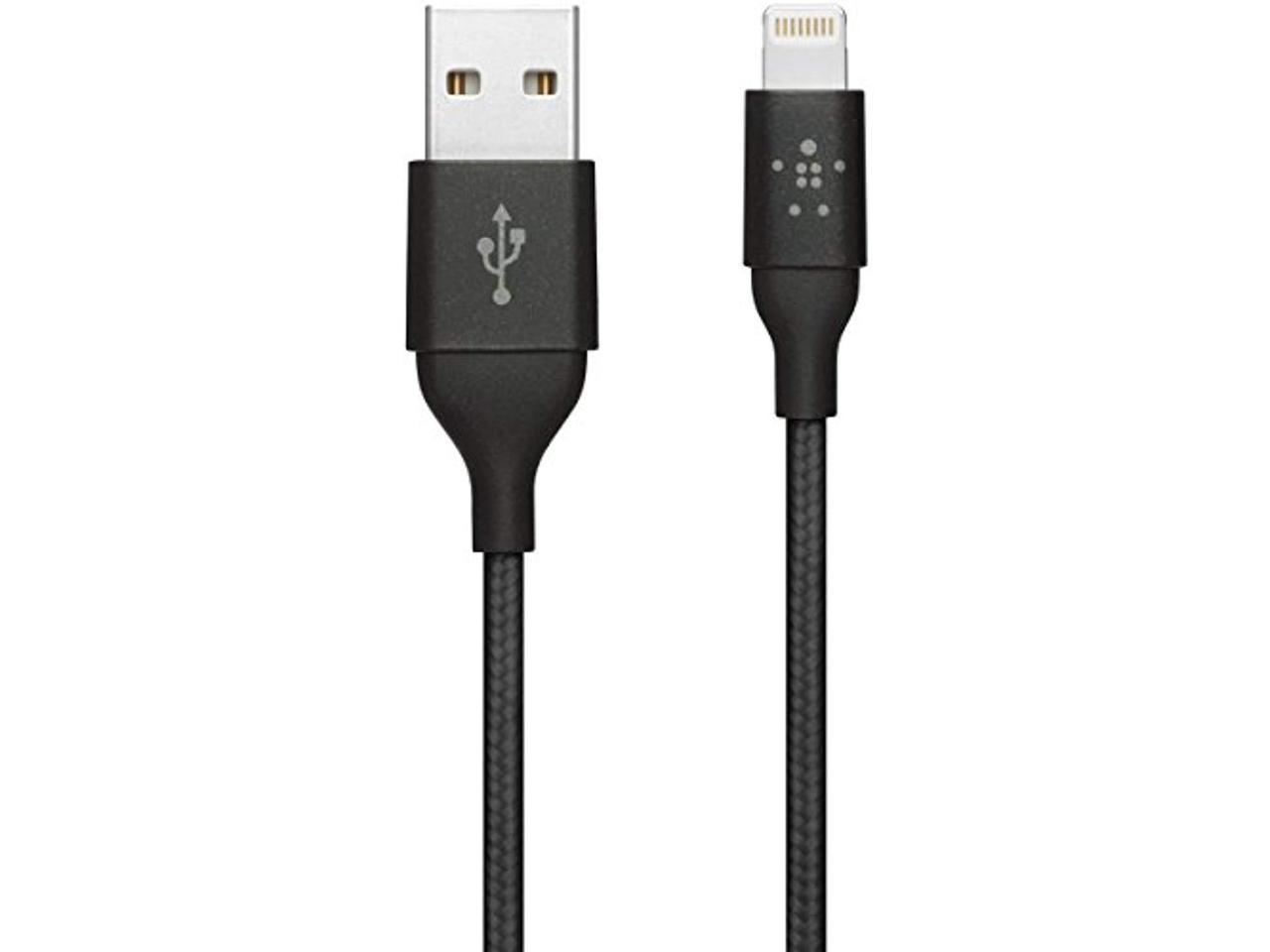 BELKIN F8J188bt03-BLK Black Sync / Charge Lightning Cable, 2.4A