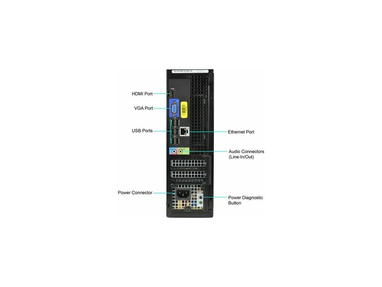 Dell Optiplex 3010 SFF Desktop i5-3470 3.2Ghz 8GB 2TB HDMI DVDRW Win 10 Pro