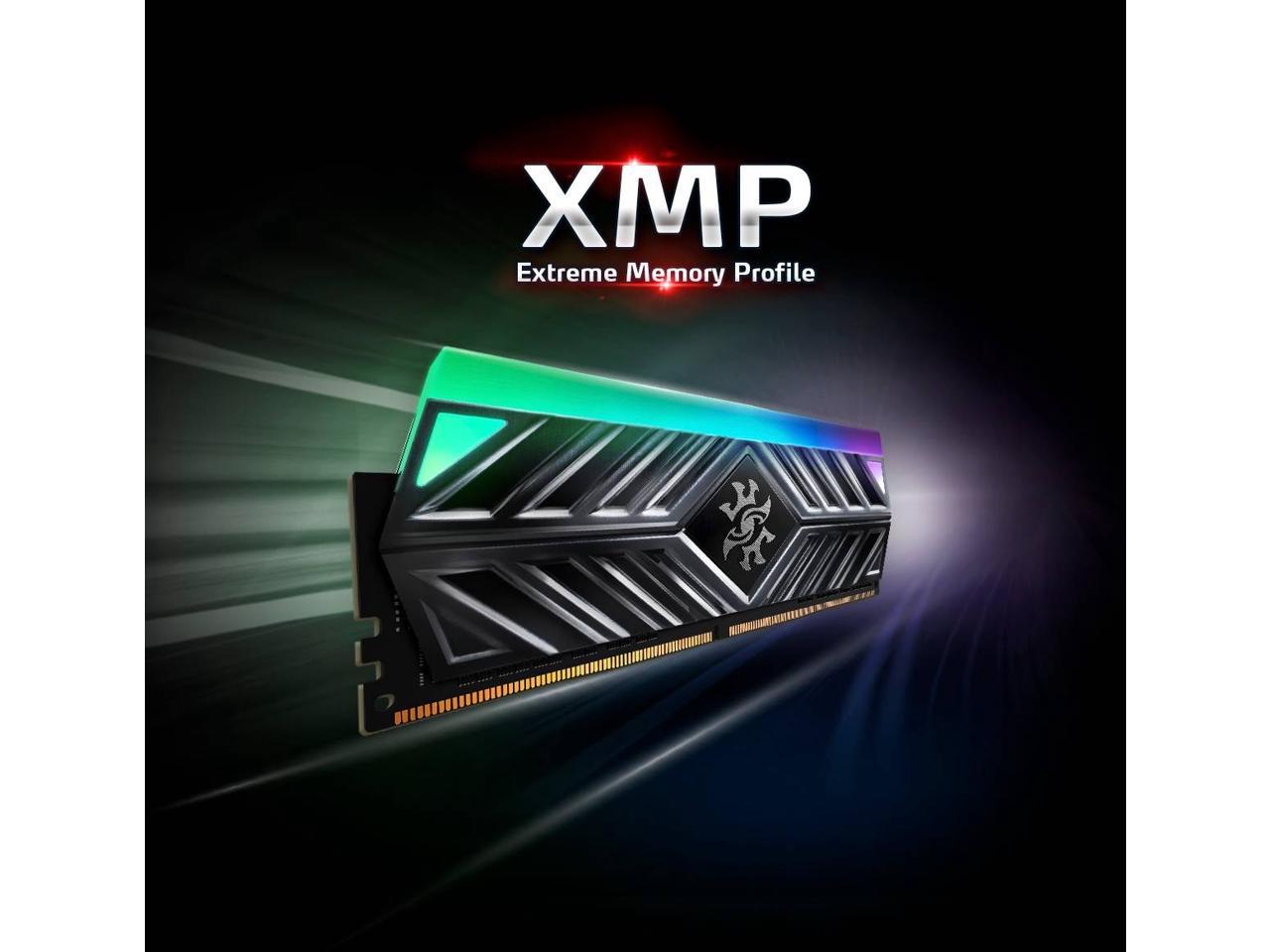 XPG SPECTRIX D41 RGB Desktop Memory: 16GB (2x8GB) DDR4 3200MHz CL16 Tungsten