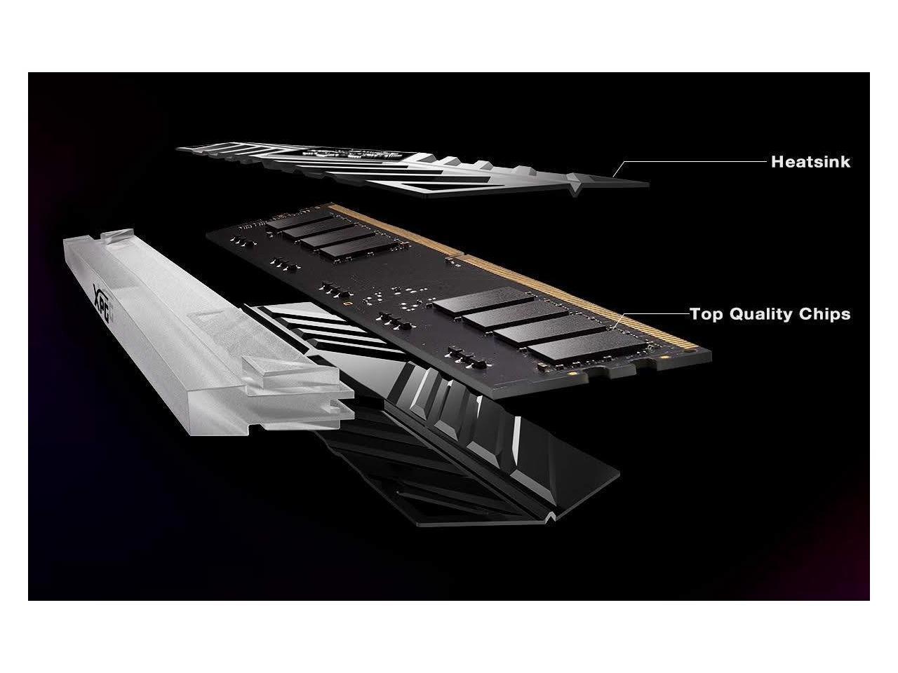 XPG SPECTRIX D41 TUF Gaming Limited Edition RGB 3200MHz 32GB (2x16GB) 288-Pin DDR4 PC4-25600 Desktop U-DIMM Memory Retail Kit Black AX4U3200716G16A-DB41