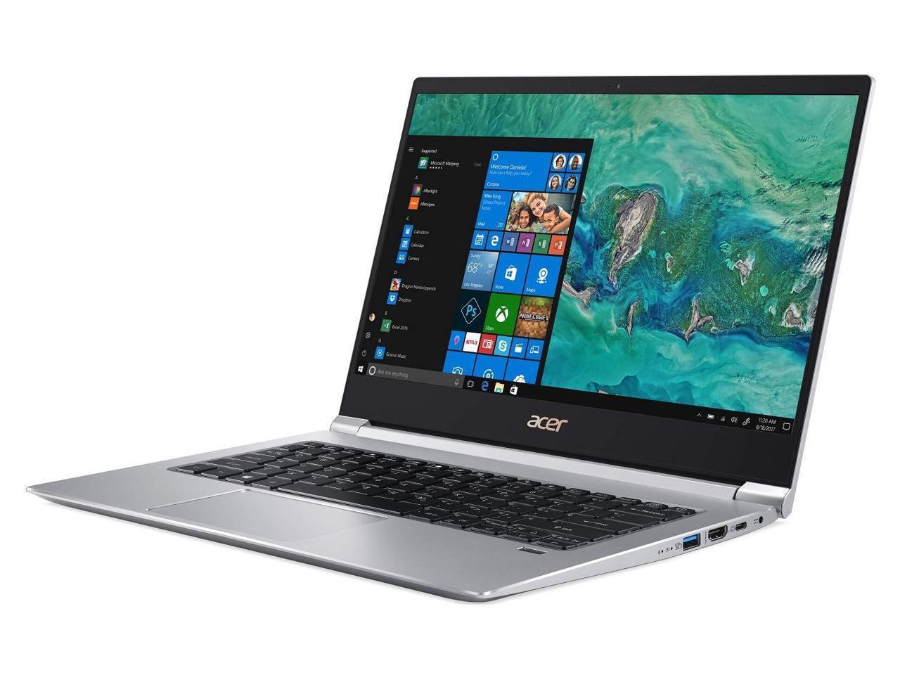 Acer Swift 3 14" FHD IPS Premium Laptop PC, Intel Quad-Core i5-8265U Upto 3.9GHz, 8GB RAM, 1TB SSD, Backlit Keyboard, USB-C, HDMI, Bluetooth, GbE Lan, Windows 10 Home, Silver