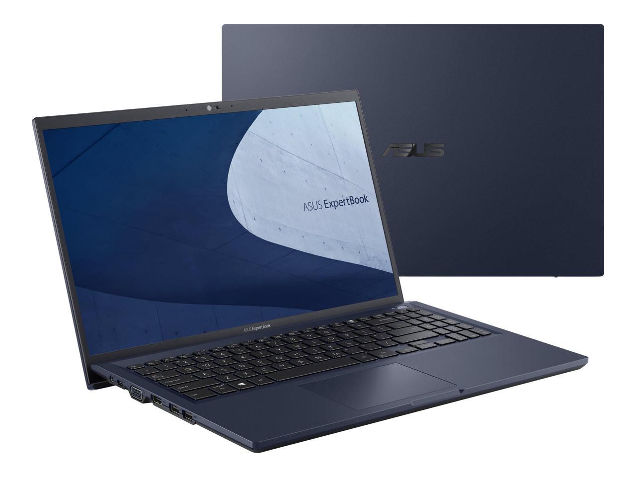 ASUS Laptop ExpertBook Intel Core i5 11th Gen 1135G7 (2.40GHz) 8GB Memory 256 GB SSD Intel Iris Xe Graphics 15.6" Windows 10 Pro 64-bit B1500CEA-XH51