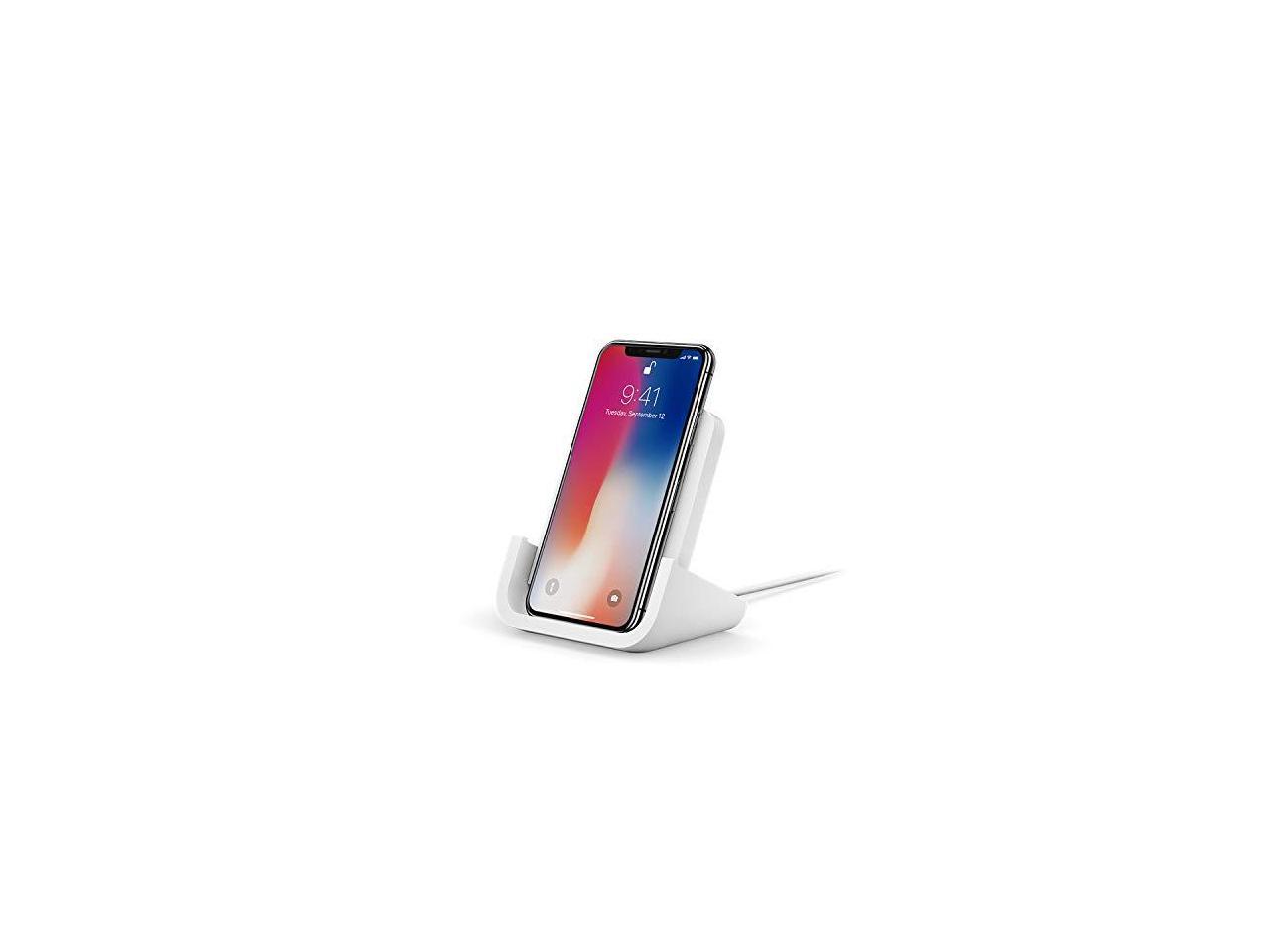 Logitech POWERED Cradle - Wireless - iPhone, Smartphone - Charging Capability - White