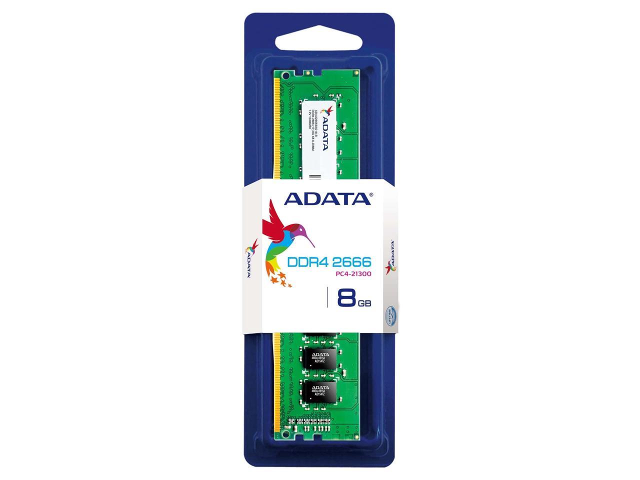 ADATA Premier 8GB (1 x 8GB) 2666 MHz CL19 1.2v DDR4 Memory (AD4U266638G19-S)