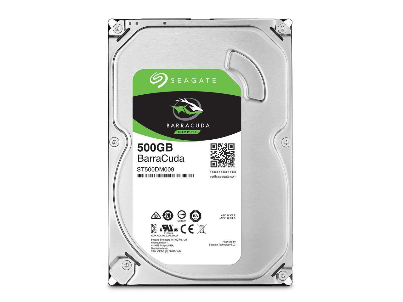 Seagate BarraCuda ST500DM009-25PK 500GB 7200 RPM 16MB Cache SATA 6.0Gb/s 3.5" Hard Drive, 25-Pack