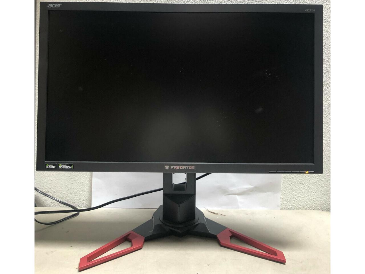 Acer XB271H Abmiprz Predator Gaming Monitor 27" XB271H Abmiprz 1920 x 1080 144Hz Refresh Rate NVIDIA G-SYNC Technology