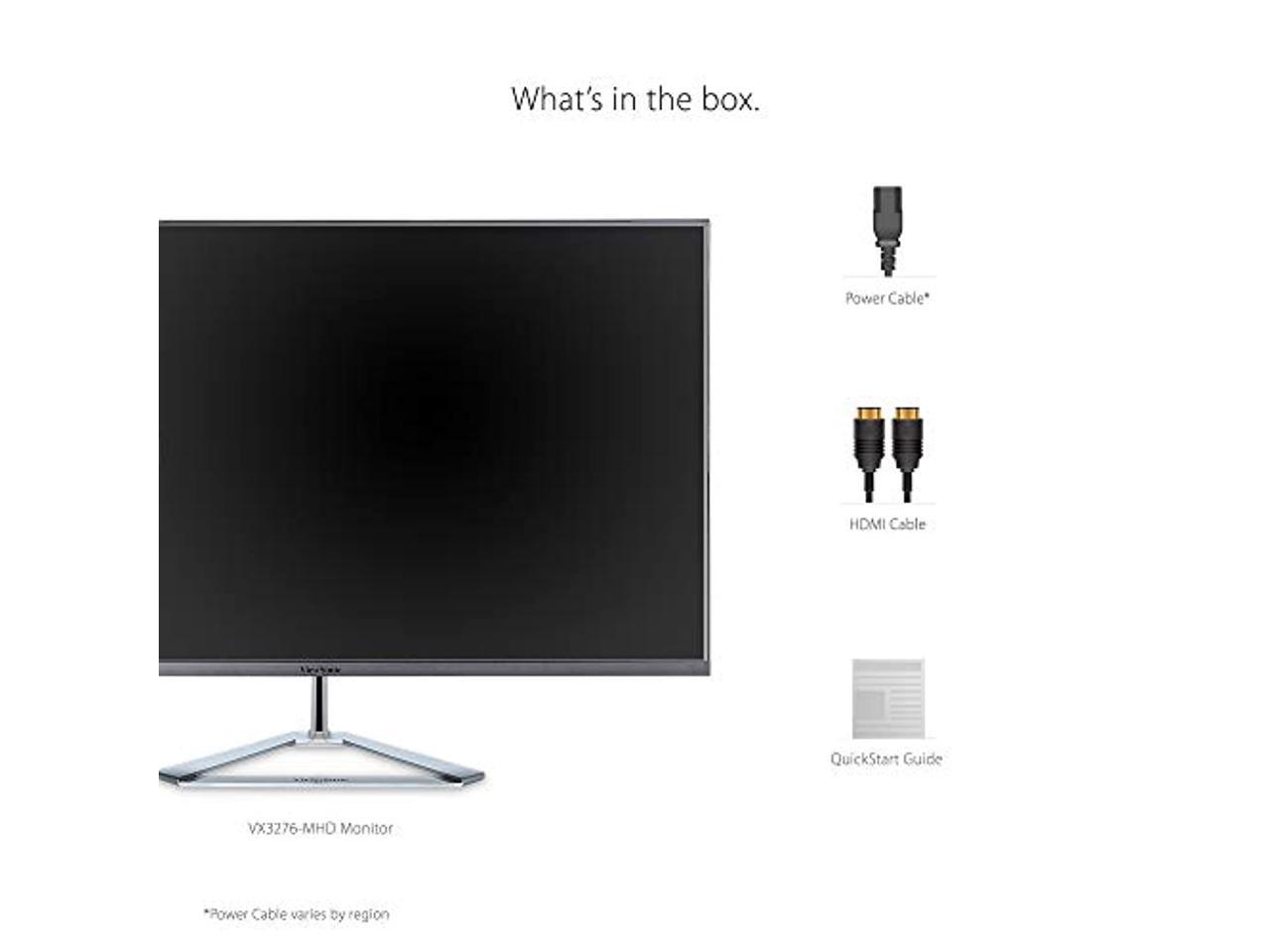 ViewSonic VX3276-MHD 32 Inch 1080p Frameless Widescreen IPS Monitor with Screen Split Capability HDMI and DisplayPort (VX3276-mhd)