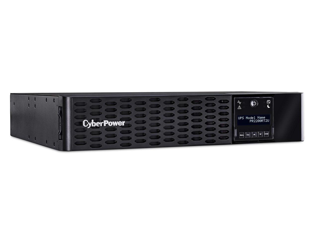 CYBERPOWER SYSTEMS (USA), INC. PR2200RT2U SINE WAVE, 2U RACK/TOWER, 8 X NEMA 5-20R, NEMA L5-30P W/10FT CORD, USB, SERI