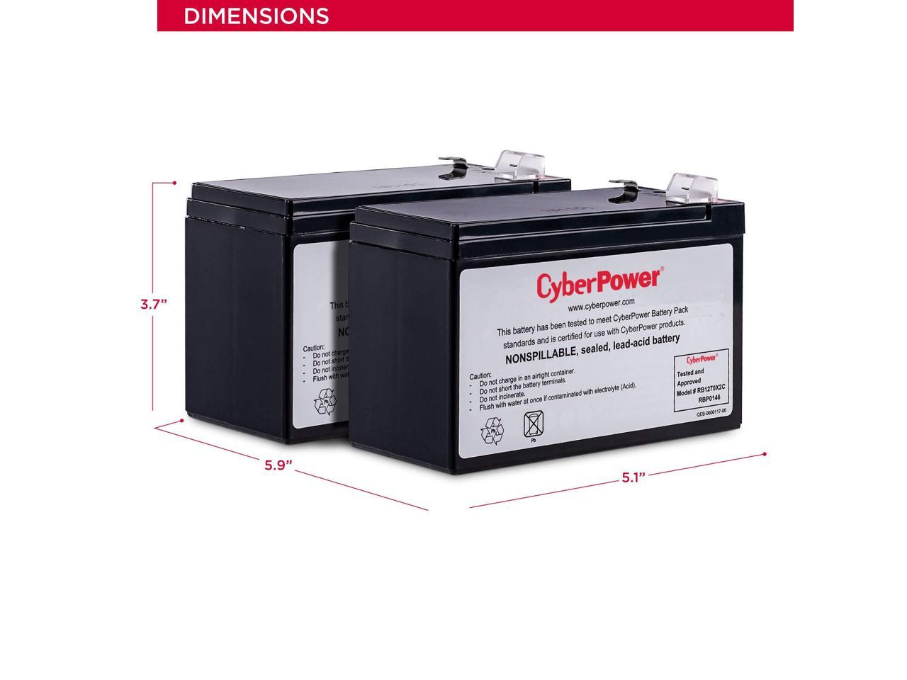 REPLACEMENT BATTERY 2 X 12V/7AH