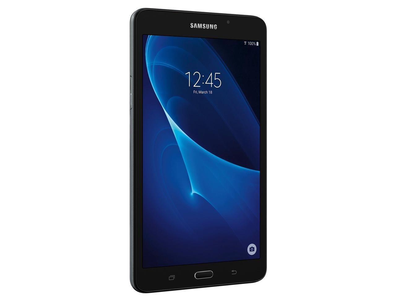 SAMSUNG Galaxy Tab A SM-T280NZKAXAR Quad Core Processor 1.30 GHz 1.5 GB Memory 8 GB Flash Storage 7.0" 1280 x 800 Tablet Android 5.1 (Lollipop) Black