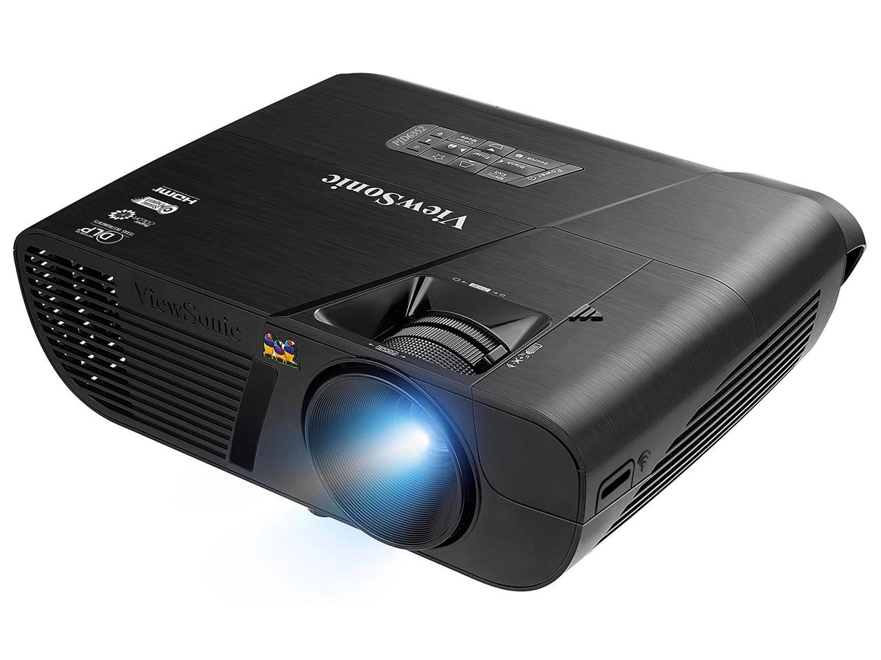 PJD6352 XGA Projector (1024x768), 3500 lumens, 20,000:1 contrast, network and optional wireless (WPG-300 HDMI WiFi dongle), Curved design - black matte hairline, cable cover, horizontal & vertical key