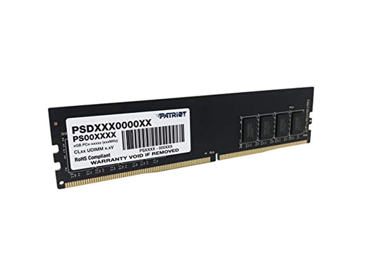 Patriot RAM Signature 4GB (1 x 4GB) 2400 MHz CL17 1.2v DDR4 RAM (PSD44G240041)